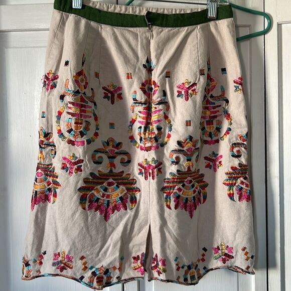 Corey Lynn Calter Multicolor Embroidered A-Line Skirt - Picture 4 of 11